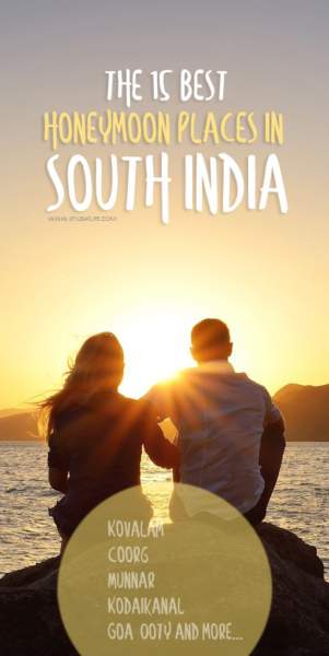 15 bedste bryllupsrejsesteder i det sydlige Indien
