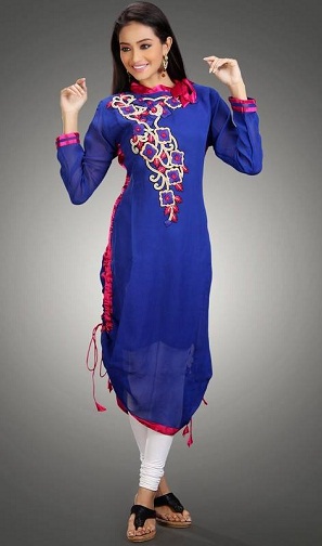 Hosszú sifon tunika 14