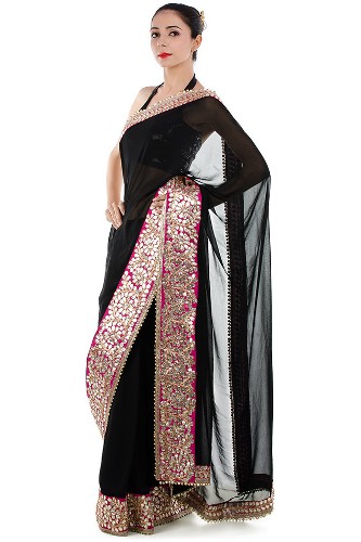 Sort Gota Patti Lace Saree