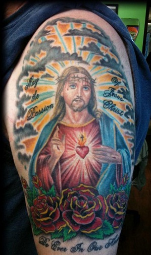 Jézus Krisztus tetoválás