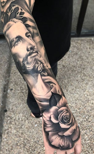 A legjobb Jézus tetoválásminták 4