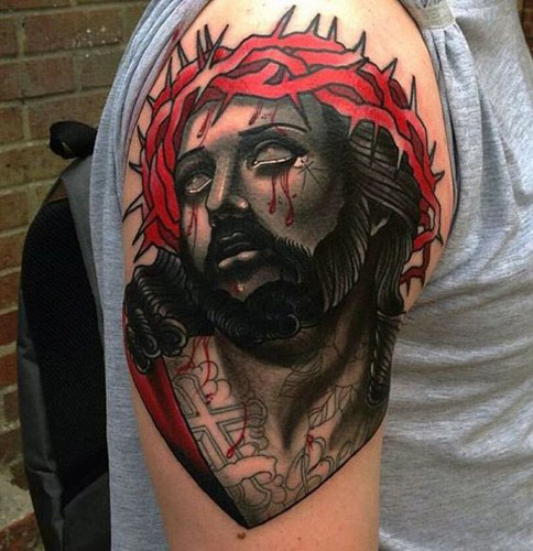 A legjobb Jézus tetoválásminták 5
