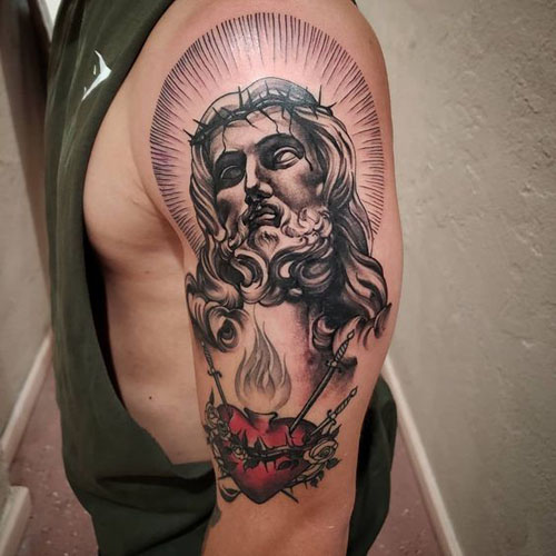 Bedste Jesus Tattoo Designs 6