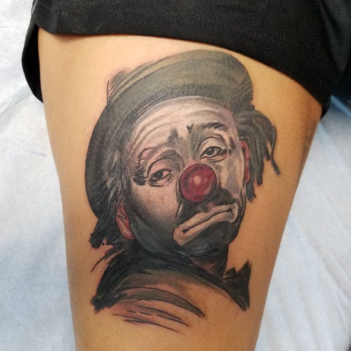 Sad Face Joker Tattoo til kvinder