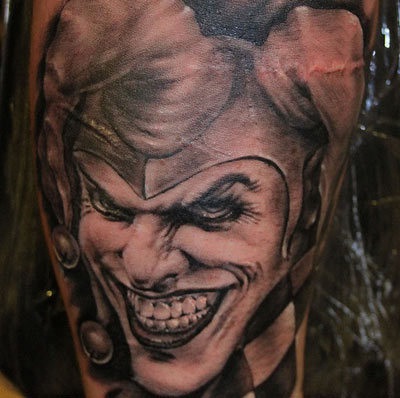 Jester Joker tetoválások tervezése