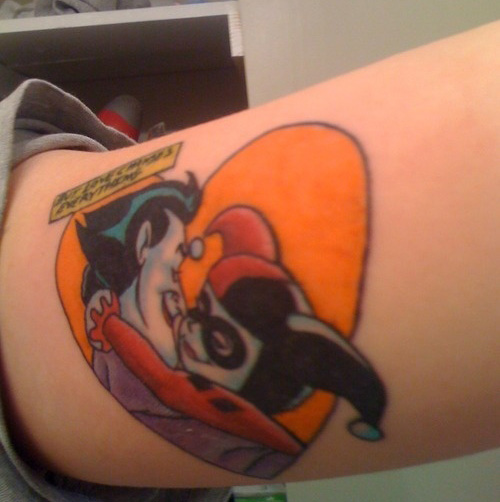 Joker og Harley Quinn Tattoo