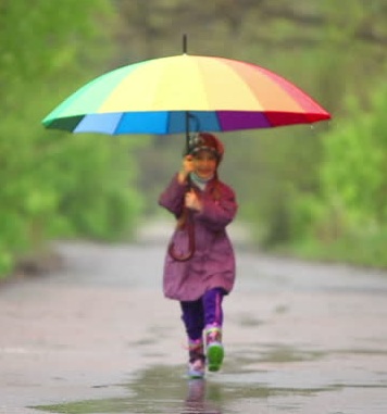 Esővédő gyerek esernyő