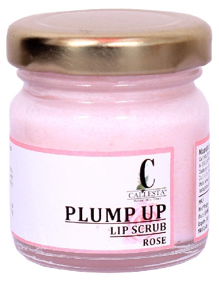 Callesta Plump Up Exfoliating Spiselig Unisex Rose Lip Scrub