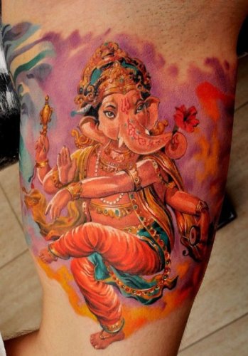 Dansende ærmer Ganesha tatoveringer