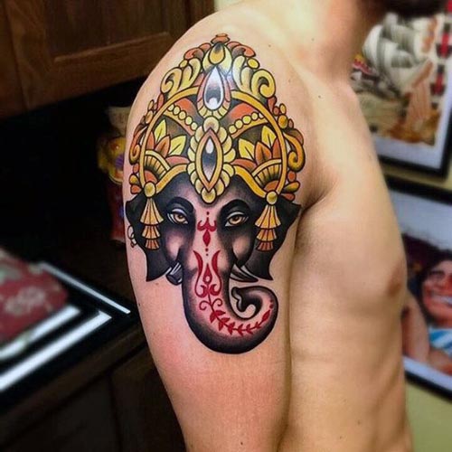 Bedste Lord Ganesha Tattoo Designs 8