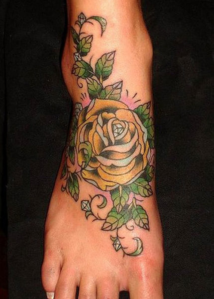 Miami Ink Rose Tattoo Design for Women