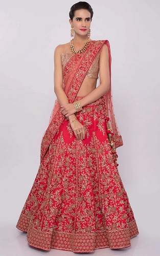 Floral brude Lehenga