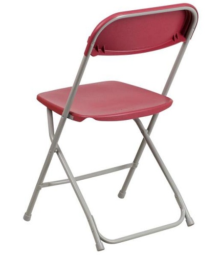 Tartós műanyag rózsaszín összecsukható székek