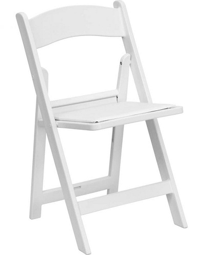 Fehér bőr összecsukható székek