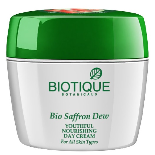 Biotique Saffron Dew láthatóan kortalan hidratáló