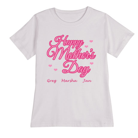 Skræddersyet T-shirt til mor