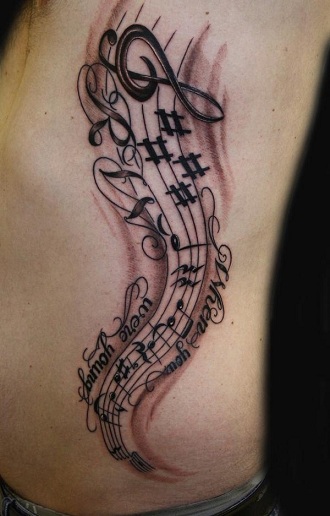 Musiknoter Tatoveringer