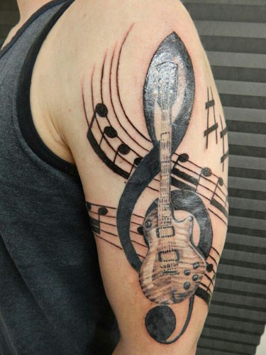A legjobb zenei tetoválásminták 5