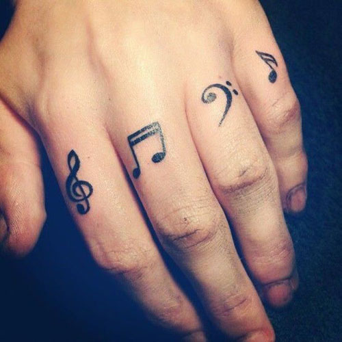 Bedste musik tatovering designs 9