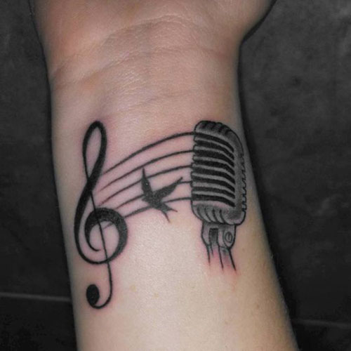 Bedste musik tatoveringsdesign 10