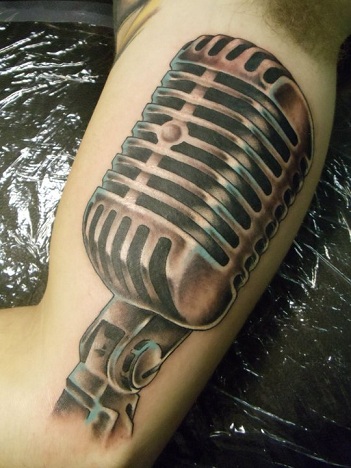 Mikrofonok Music Tattoo Designs