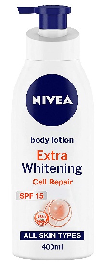 NIVEA testápoló, extra fehérítő sejtjavítás