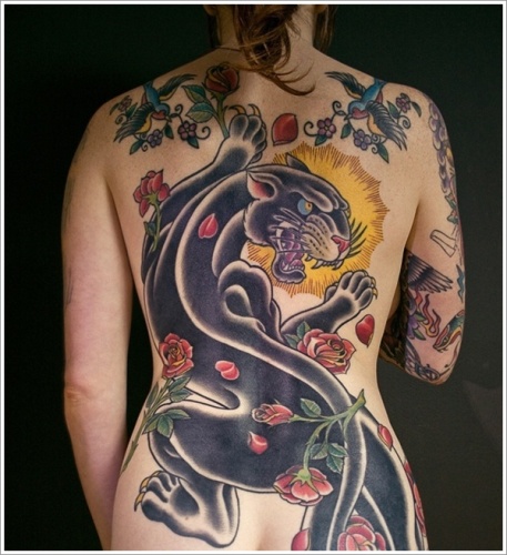 Full Body Panther Tattoo