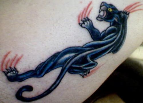 Skrabende Panther Tattoo Designs