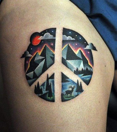 A legjobb béke tetoválás minták 2