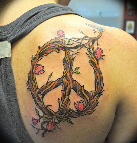 A legjobb béke tetoválás minták 3