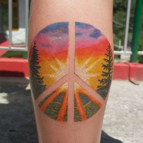 A legjobb béke tetoválás minták 4