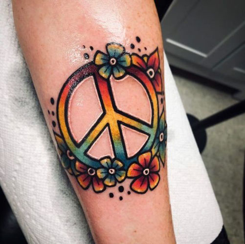 A legjobb béke tetoválás minták 8