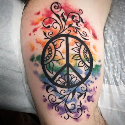 A legjobb béke tetoválás minták 10