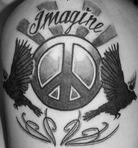 Képzelje el a béke tetoválásmintákat