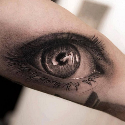 Permanent Eye Tattoo Design