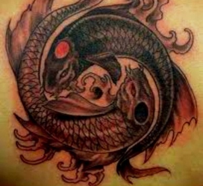 Halak Yin Yang Tetoválások Art