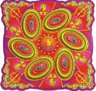 Square Rangoli plakat