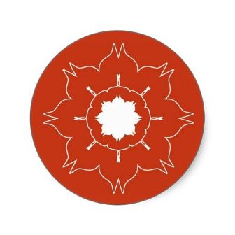 Kunstnerisk klistermærke Rangoli Designs