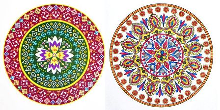 Többszínű Rangoli Designs
