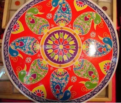 Festligt klistermærke Rangoli Designs