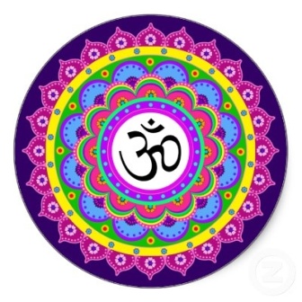 Om klistermærke Rangoli Designs