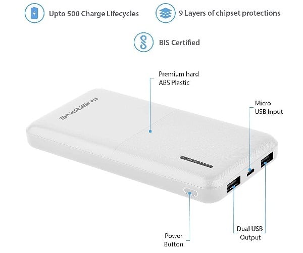 Ambrane 10000mAh Power Bank