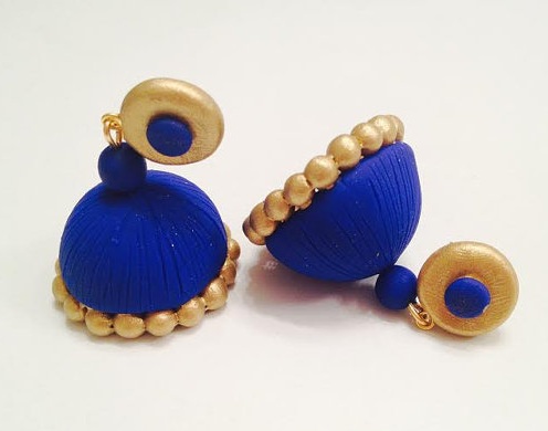 Tollas Quilling Jhumkas Stud