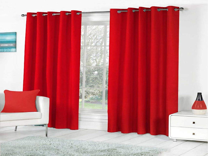 Bedste design af rødt gardin