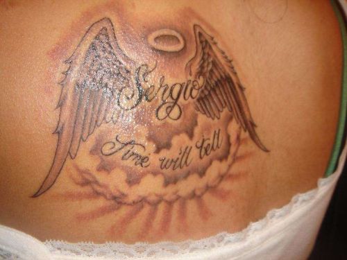 Angyalszárny tetoválás