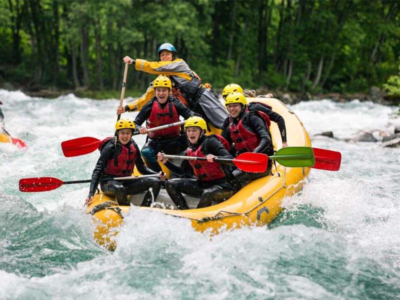 Rafting folyón Indiában