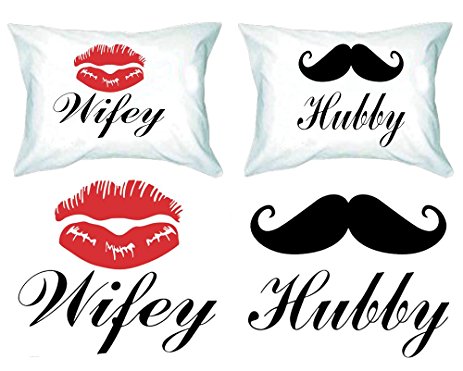 Wifey és Hubby írott párnák