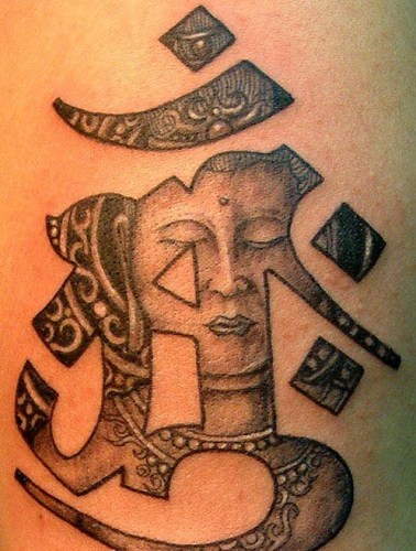 Buddhista szanszkrit tetoválások