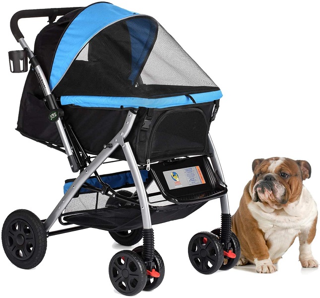 HPZ Pet Rover Premium Heavy Duty Hundevogn Rejsevogn