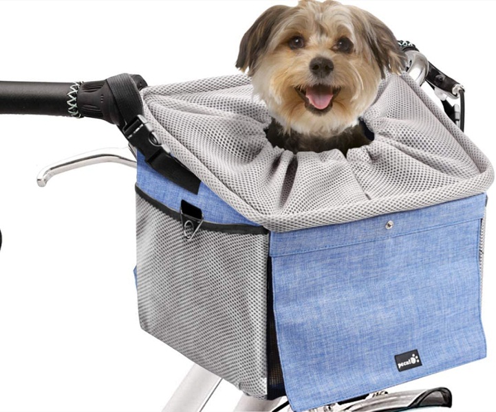 Pecute Dog Bike Basket Pet Carrier til cykel